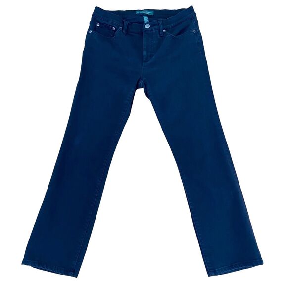 LRL Lauren Jeans Co Ralph Lauren Classic Straight Black Jeans Women’s Size 6 - Picture 1 of 10